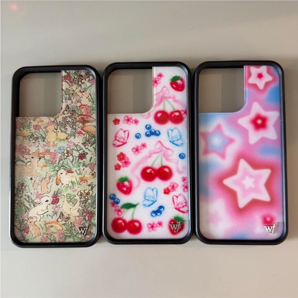 3 Wildflower Phone Cases - sold as set